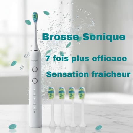 Brosse à dents sonique Nomad Pearly technologie 40000 vibrations par minute
