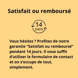 Garantie satisfait ou remboursé sous 14 jours - Achat serein chez Nomad Oral Care
